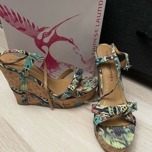 Wedges colorful Size:10 runs small